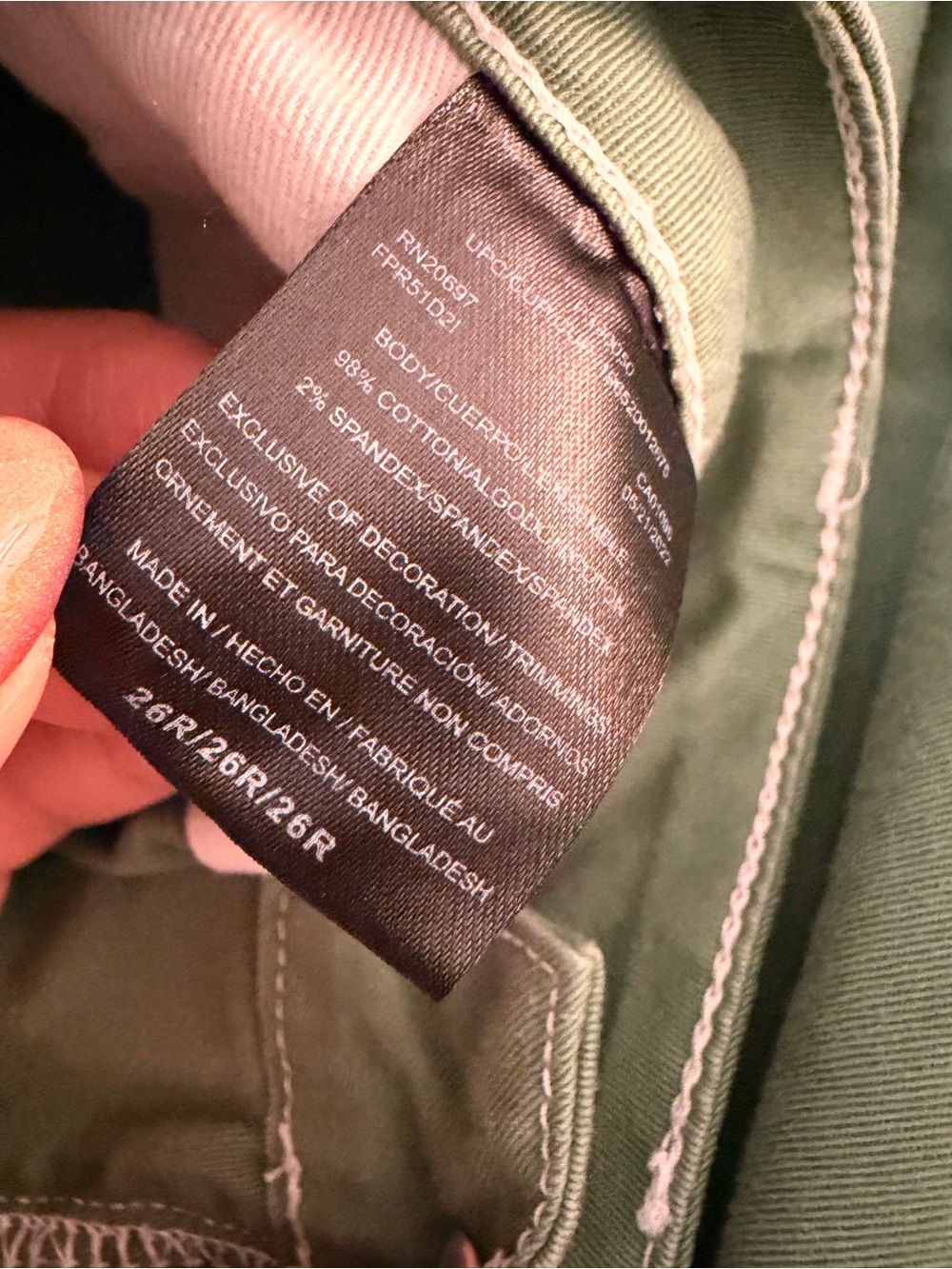 Dickies Olive Green Straight-Leg Chinos - Picture 4 of 7